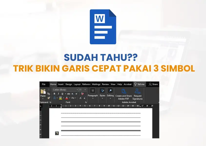 Cara Membuat Garis Otomatis di Microsoft Word