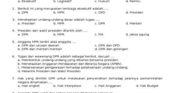 Ternyata Ini Kunci Nilai Bagus, Download Soal Ulangan Kelas 4 Semester 2 PKN Sekarang Sebelum Terlambat