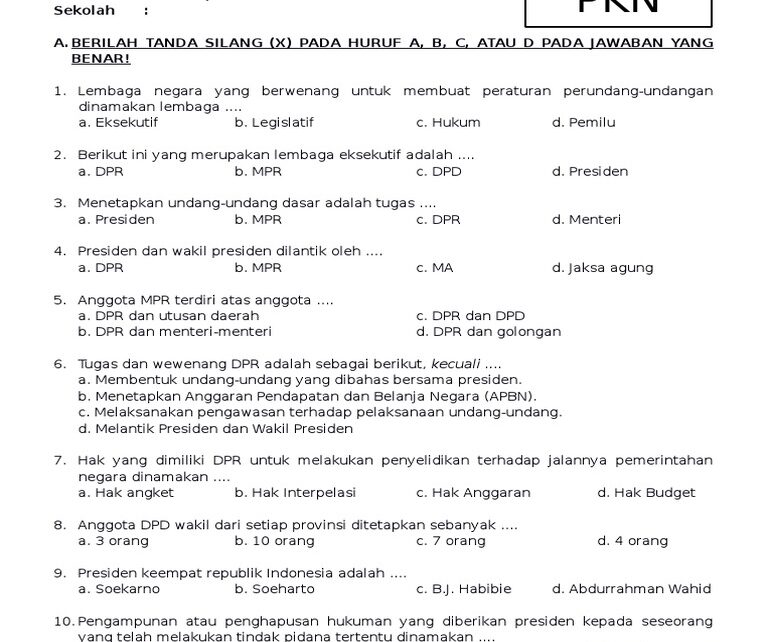 Ternyata Ini Kunci Nilai Bagus, Download Soal Ulangan Kelas 4 Semester 2 PKN Sekarang Sebelum Terlambat Ternyata Ini Kunci Nilai Bagus, Download Soal Ulangan Kelas 4 Semester 2 PKN Sekarang Sebelum Terlambat