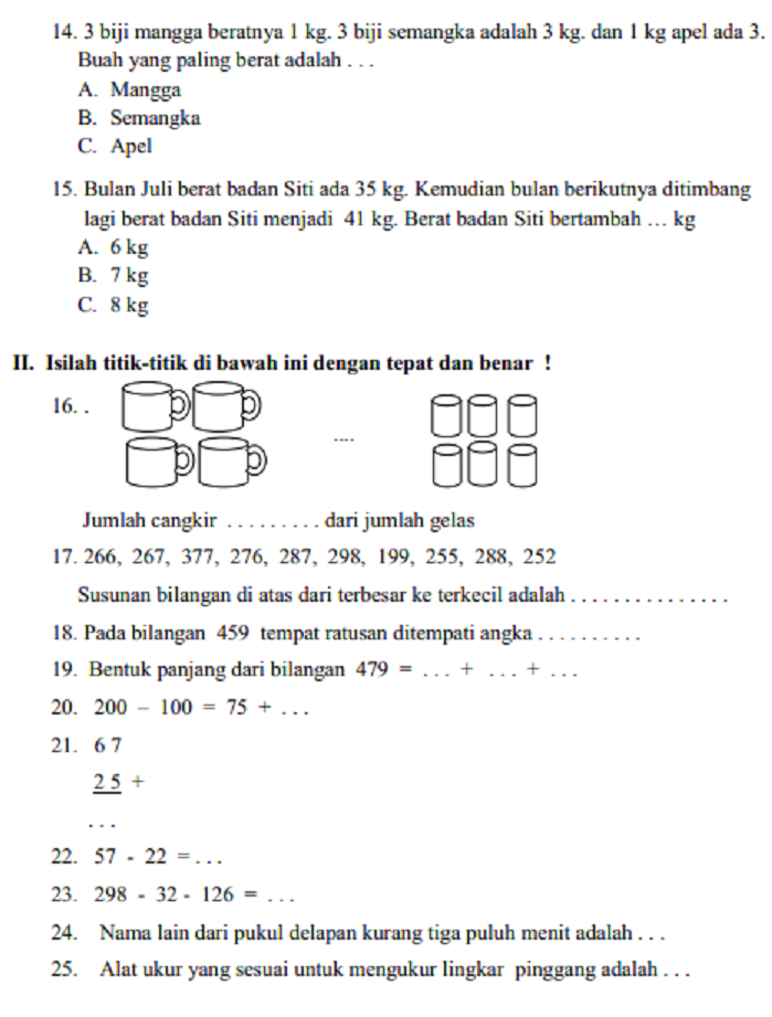 Wajib Tahu Bocoran Soal Bahasa Jawa Kelas 1 Kurikulum 13 Semester 2 Terbaru