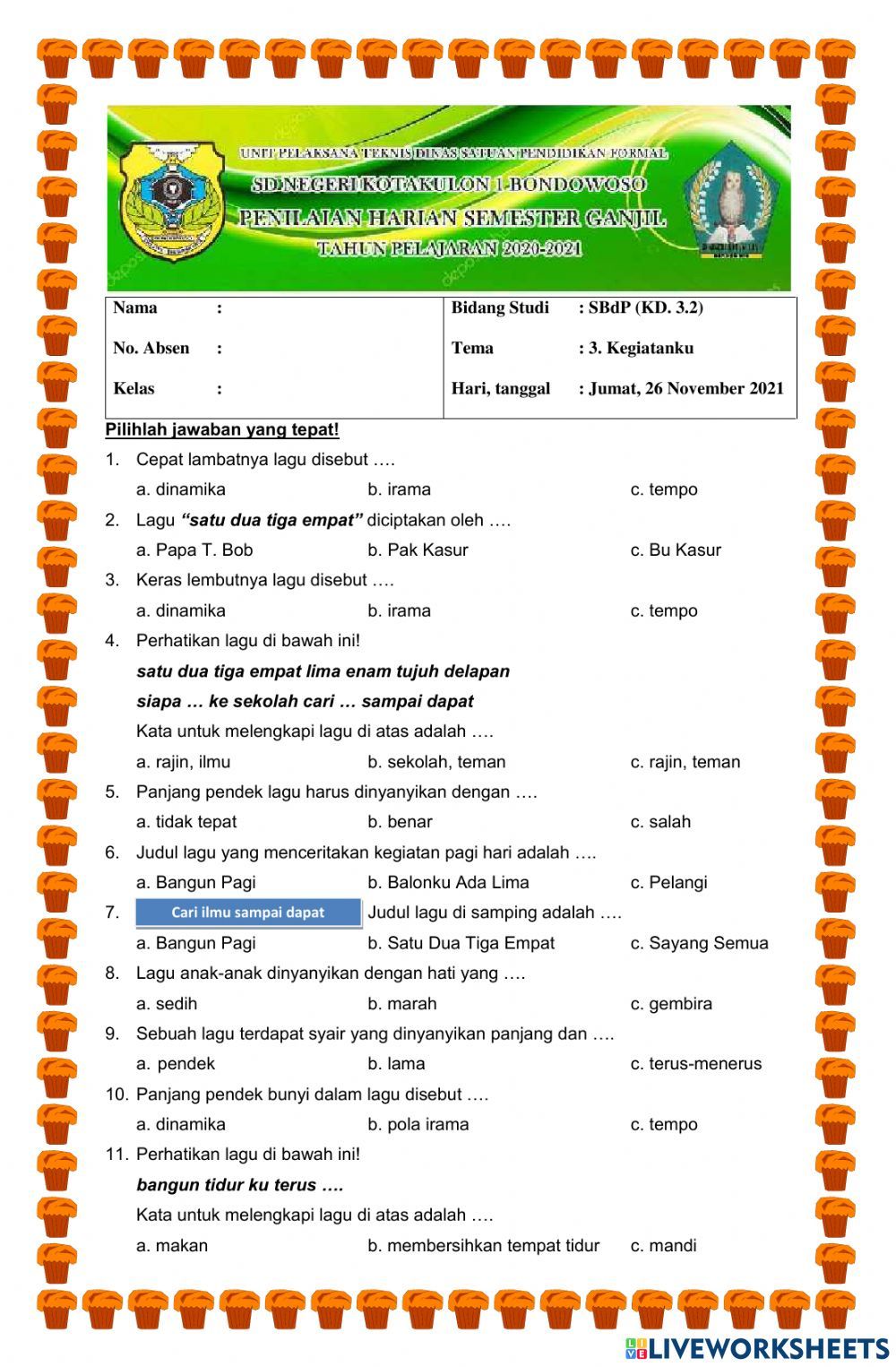 Rahasia Menjawab Soal SBDP Kelas 2 Tema 4 Tentang Tari Agar Nilai Langsung Sempurna